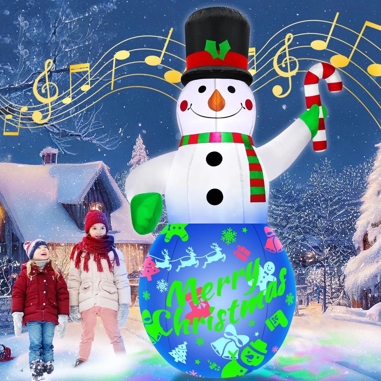 Lookfly 7FT Christmas Inflatable Scepter Soldier