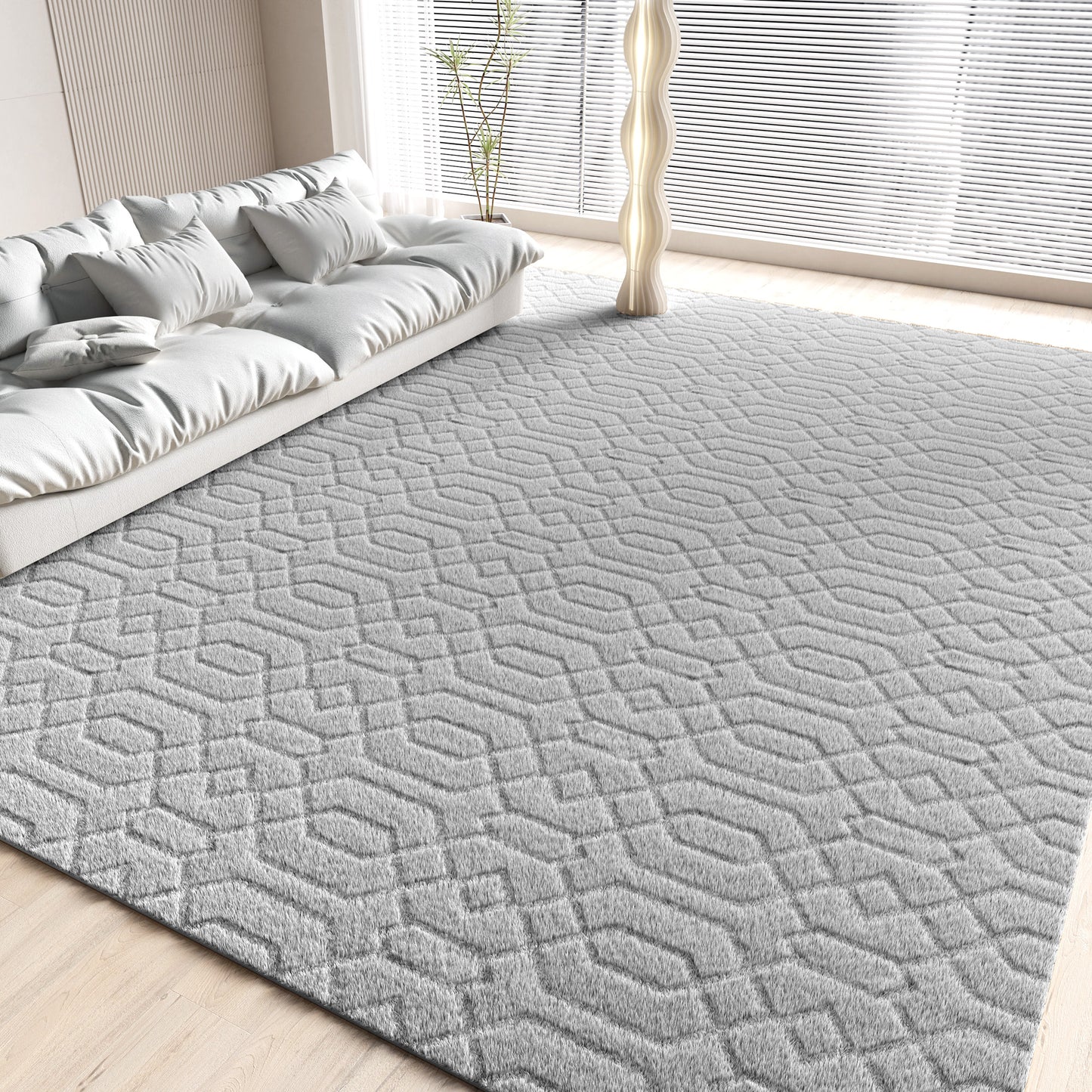 YOUPINS 8'x10' Area Rug,Large Soft Bohemian Moroccan Area Rug for Living Room Bedroom Dining Room Nursery Modern Decor Carpet,Washable