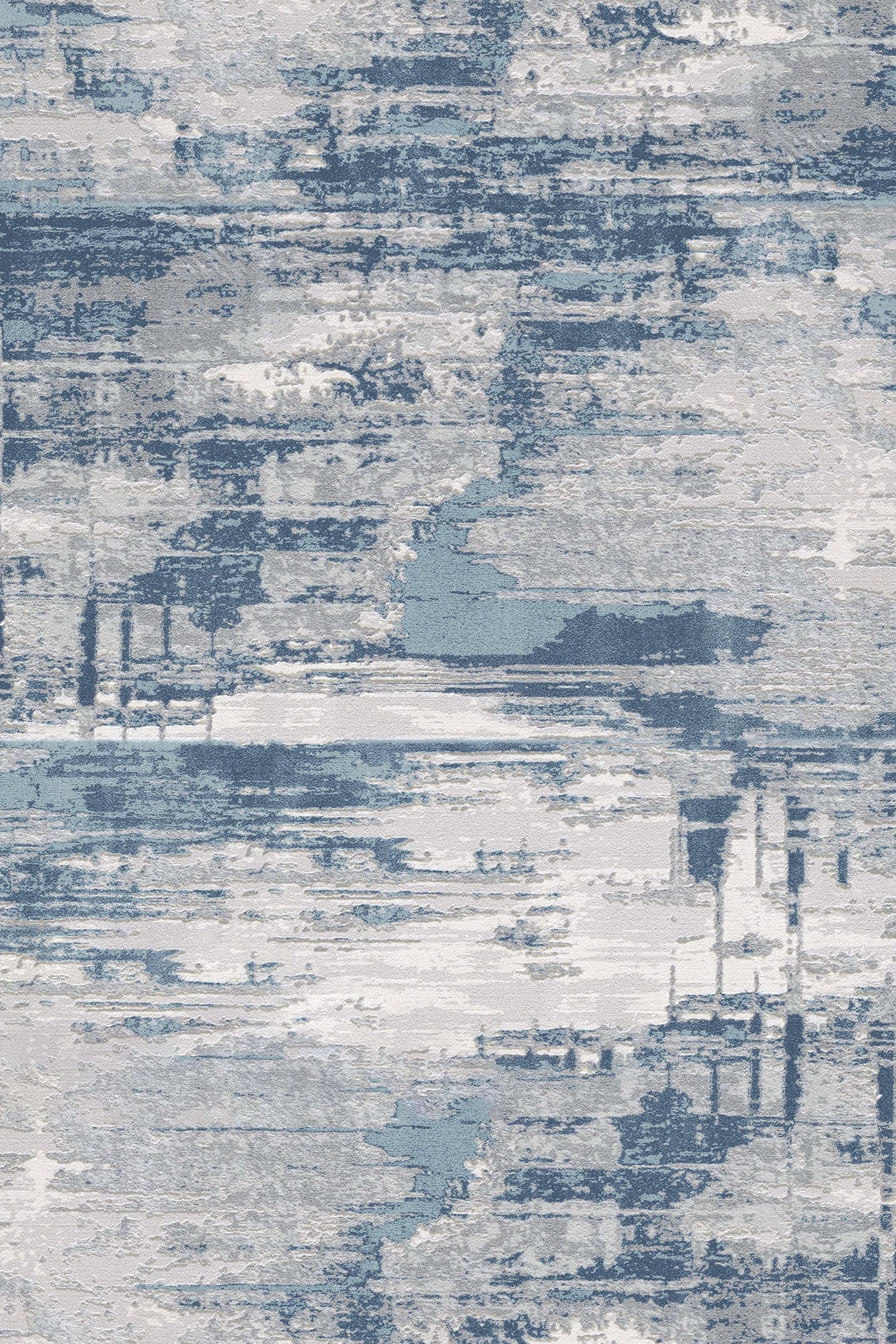 CozyDesg 5'x8' Area Rugs,Tie Dyed Blue Living Room Rugs, Modern Abstract Throw Plush Rugs Washable Rugs Carpet for Bedroom Dining Room Kids Room Nursery