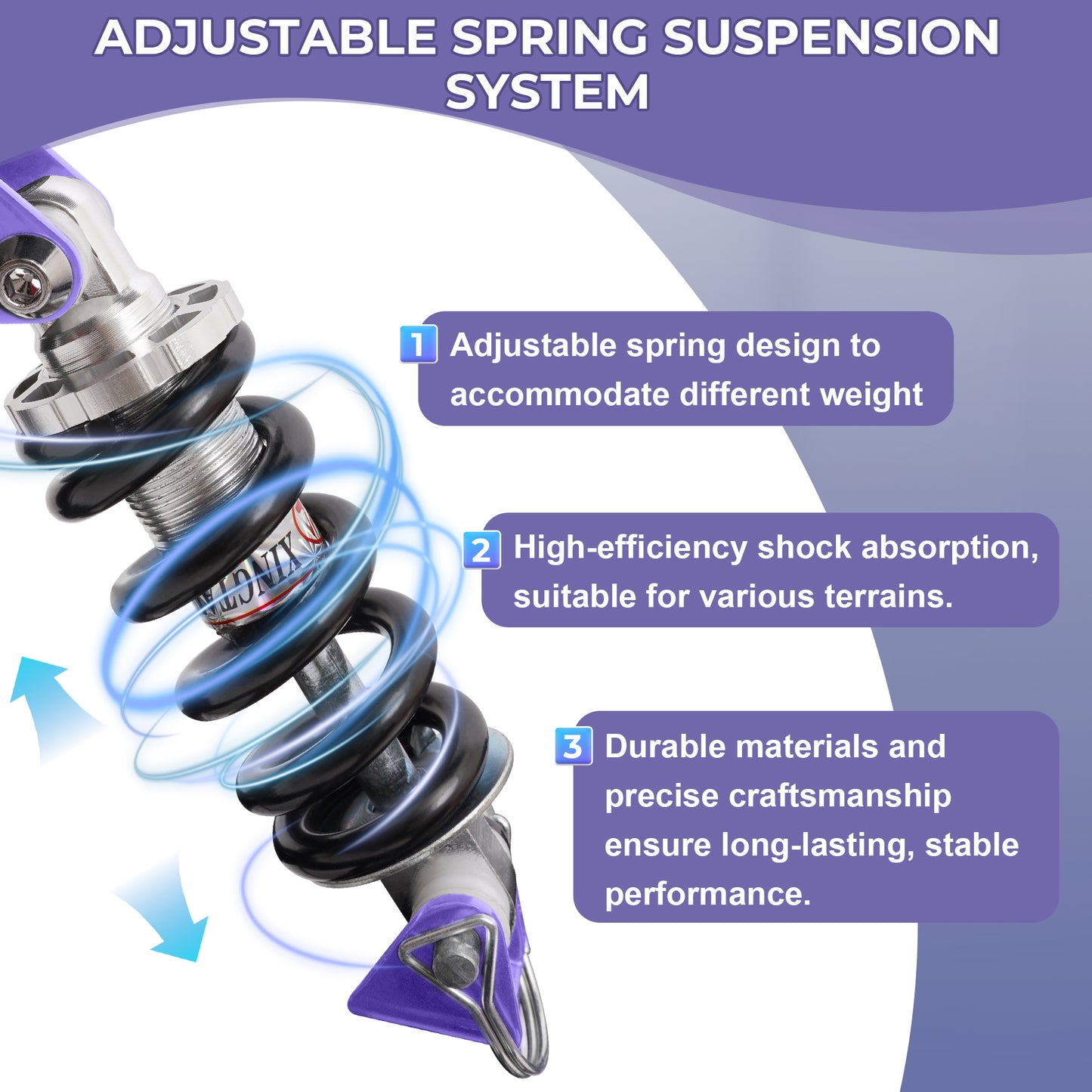COSYWILL All Terrain Knee Scooter,Knee Walker Scooter for Foot Injuries,Adults Roller Scooter for with 10“ TPU Wheel,Compact Crutches Alternative,Purple