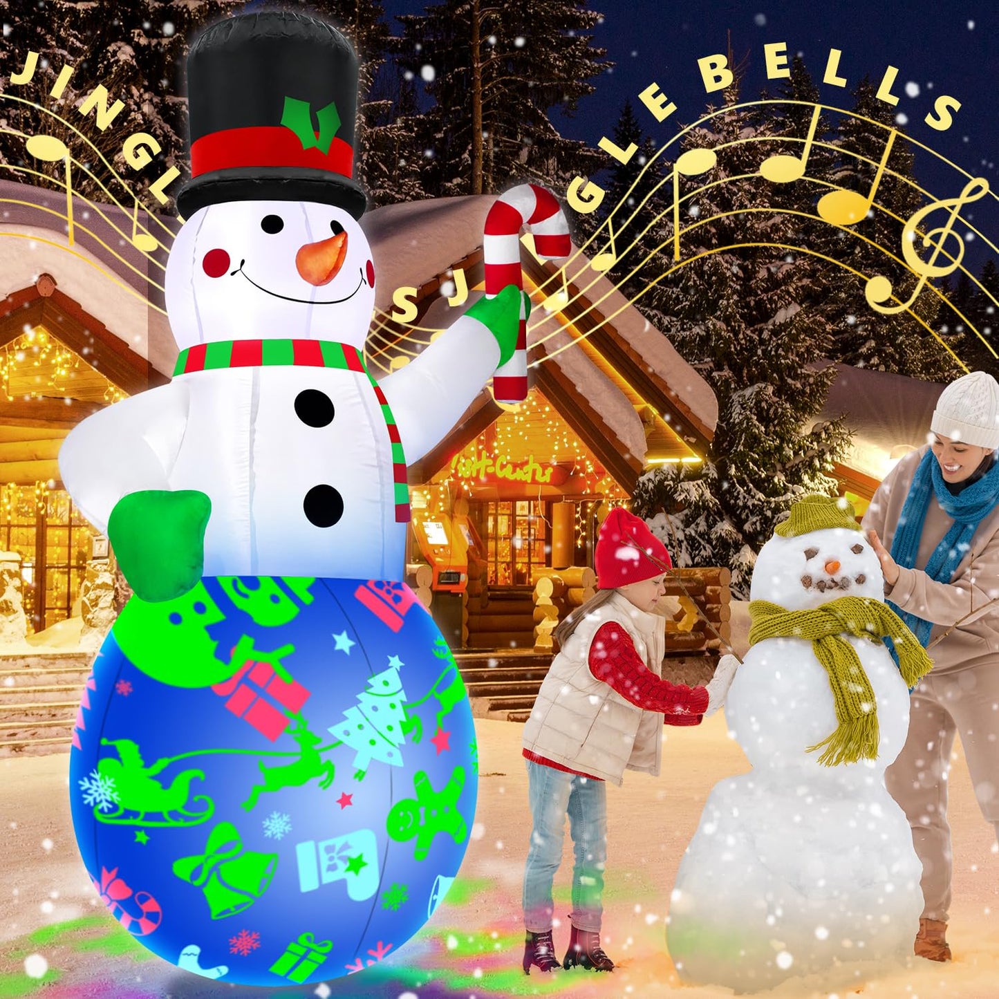 Lookfly 7FT Christmas Inflatable Scepter Soldier