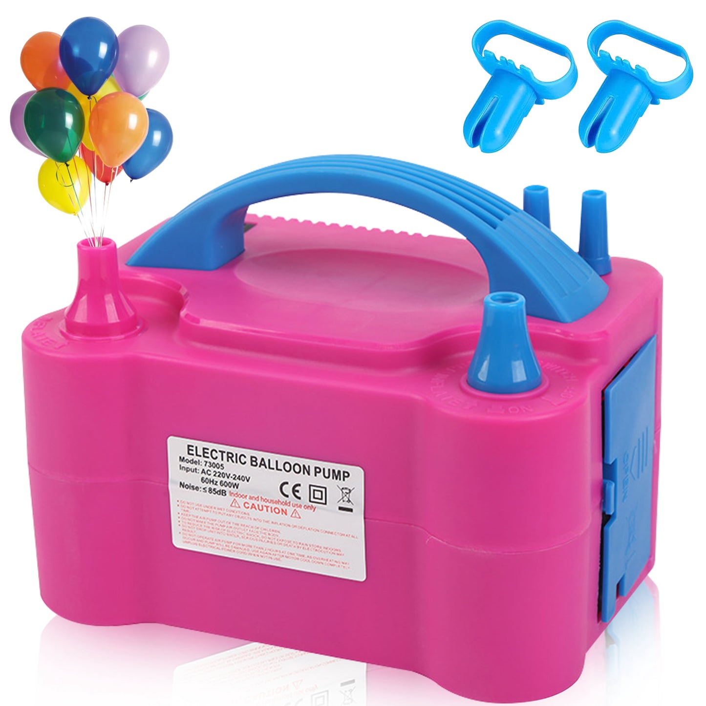 Electric Balloon Pump, Portable Dual Nozzle Blower Air Balloon Pump & Inflator for All Balloons Party Wedding Decoration