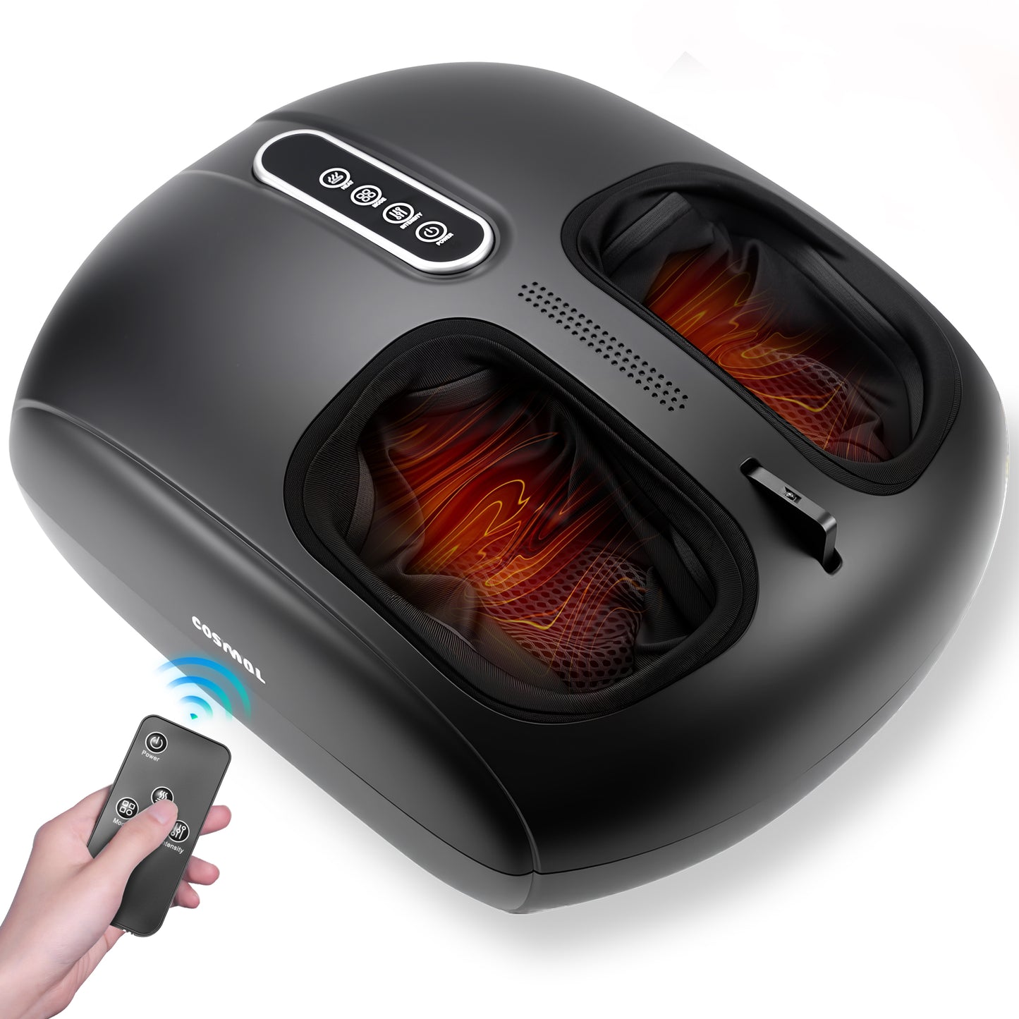 COSYWILL Foot Massager with Heat,Shiatsu Foot Massager with Remote,Birthday Gifts for Women Mom Men Dad,Black