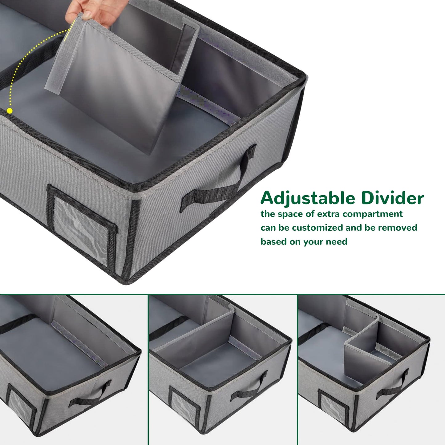 Wrapping Paper Storage Containers - Gift Wrap Organizer, Christmas Wrapping Paper Storage Bag for Xmas Accessories,Underbed Storage for Holiday Decorations, Large Capacity Storage Box