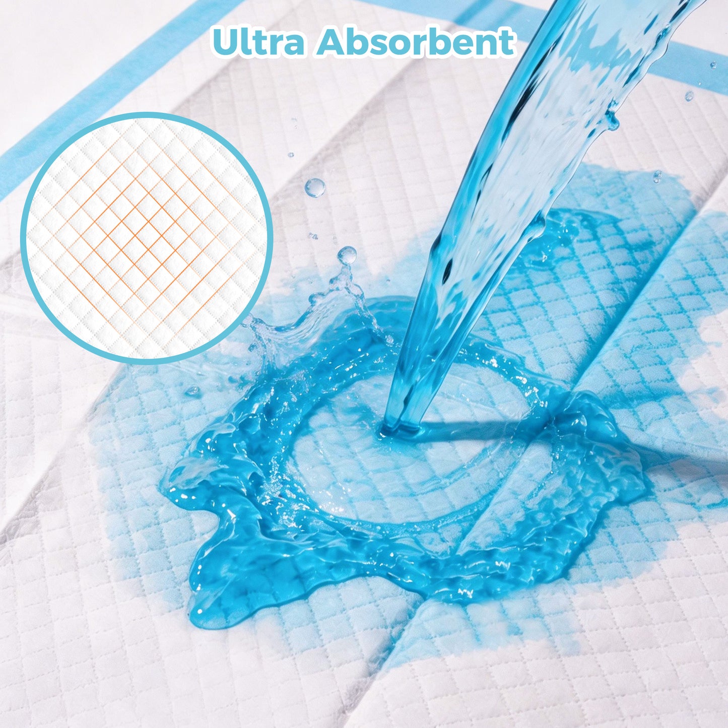 COSYWILL Bed Pads,23'' x 36'' Incontinence Bed Pads for Adults, Disposable Underpads with Adhesive Strip,30 Count