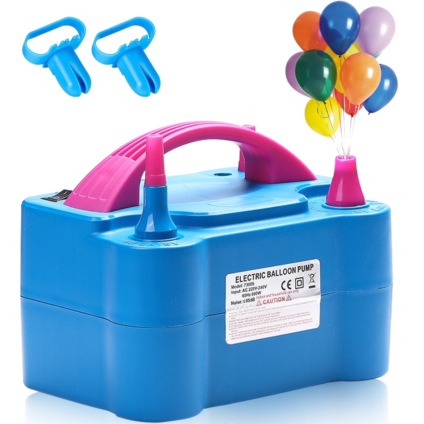 Electric Balloon Pump, Portable Dual Nozzle Blower Air Balloon Pump & Inflator for All Balloons Party Wedding Decoration