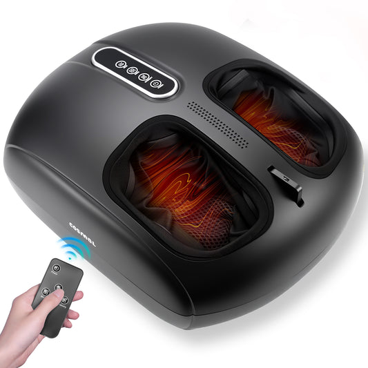 COSYWILL Foot Massager with Heat,Shiatsu Foot Massager with Remote,Birthday Gifts for Women Mom Men Dad,Black